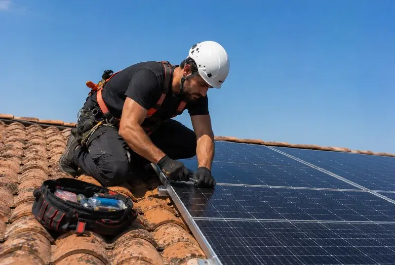 Maintenance et monitoring de panneaux solaires au Muy