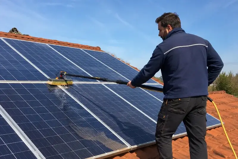 Nettoyage et entretien de panneaux solaires au Muy