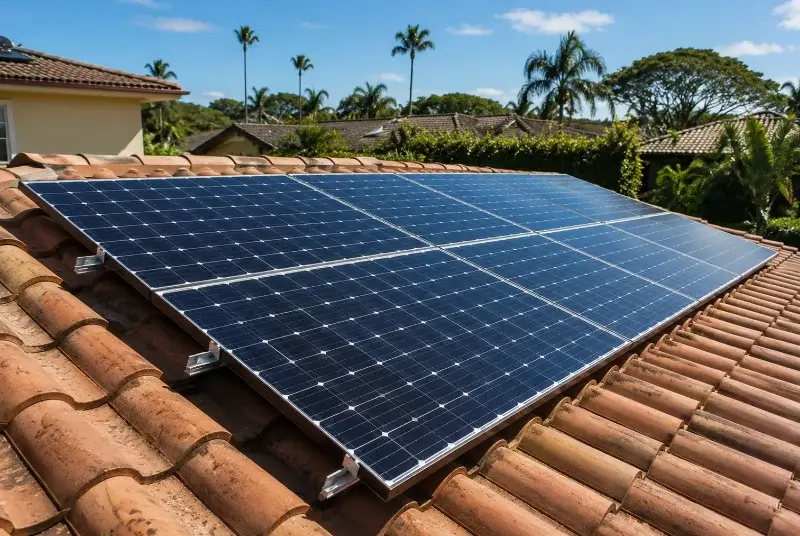 Installation de panneaux solaires au Muy